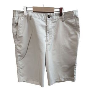 Adidas Climalite Golf Shorts Men’s Size 32 Beige Tan Performance Activewear